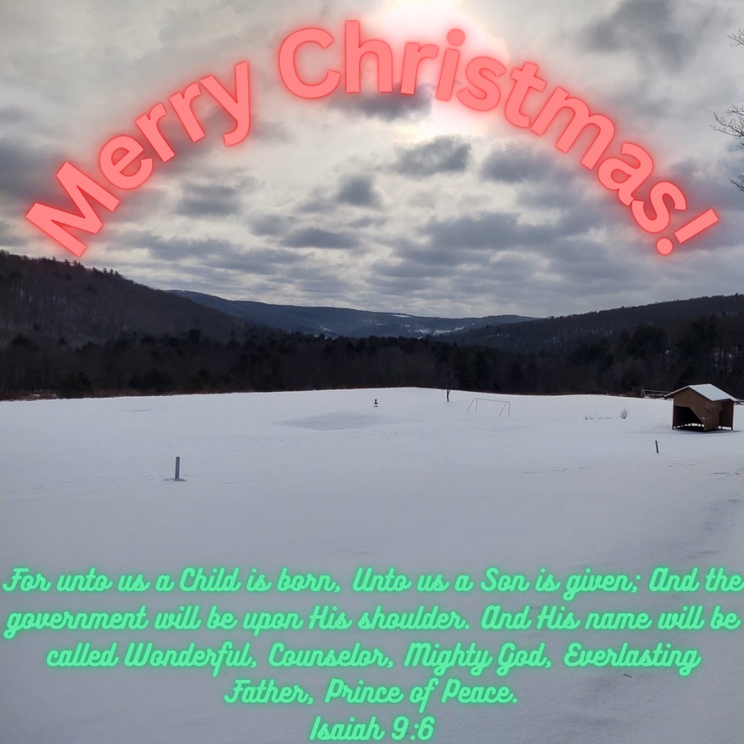 CampIroquoina's tweet photo. Today we celebrate the birth of the Lord Jesus! He came down from heaven, took on flesh, lived a perfect life, died for our sins, and rose on the third day, all in accordance with Scripture. We hope you have a merry Christmas and join us in praying for our ministry in 2025! https://t.co/hWUTWobj2e