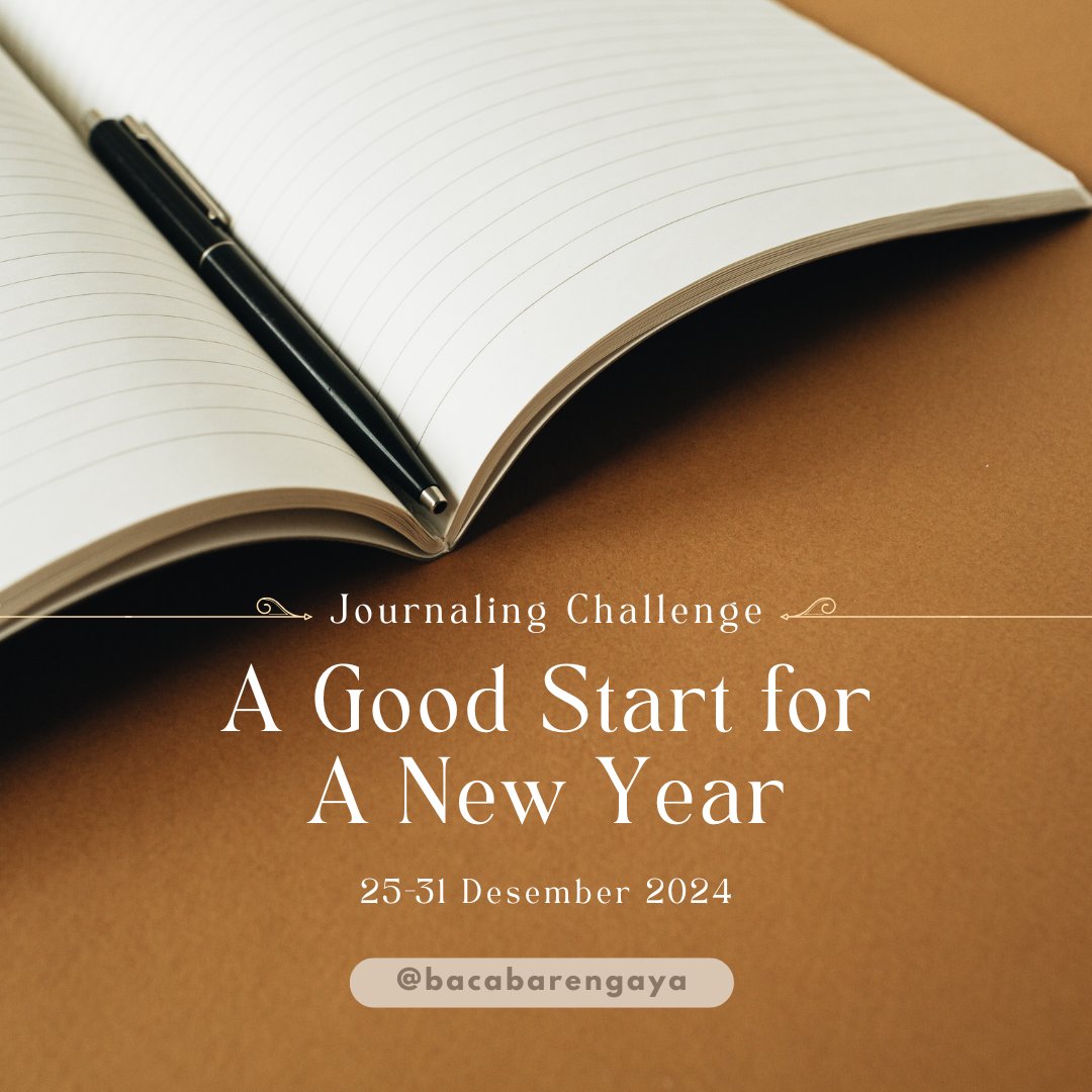 bacabarenglia's tweet photo. ⋆⁺₊⋆ Journaling Challenge ⋆⁺₊⋆
Hosted by: @halahvator
Aku anggap kegiatan ini sebagai refleksi diri sebelum tahun berganti.
#JournalingChallenge
#AGoodStartForANewYear https://t.co/Vz1gCo3N0l