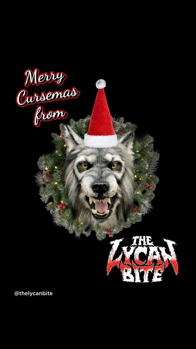 thelycanbite's tweet photo. MERRY CURSEMAS, Fang Gang!
May your days be scary with fright!
🎄🐺🐺🎄 https://t.co/rZwTxdeHpG
