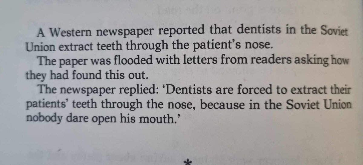A mate of mine received a 1982 British joke book about the Soviet Union. It’s full of gold like this.