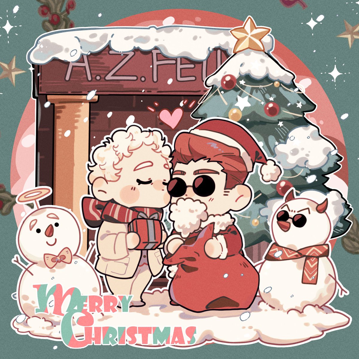 co_kumoko's tweet photo. Merry Christmas🎄

#GoodOmens2 
#GoodOmensFanArt https://t.co/vLaKtWhwcg