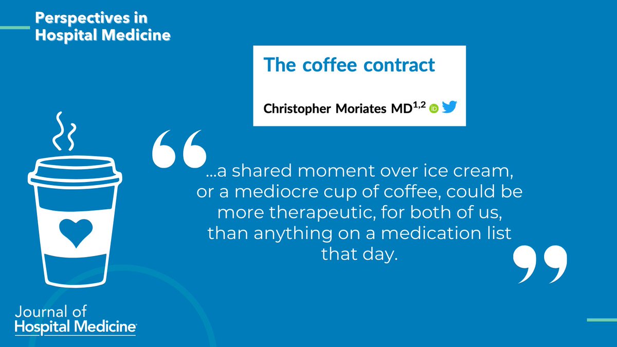 Take a seat🪑 and have a cup of coffee☕ this morning and enjoy these #JHMTopArticles. Humor (and insight) included! #JHMHolidayHighlights
🔗:doi.org/10.1002/jhm.13…
🔗:doi.org/10.1002/jhm.13…
🖼️: #VisualAbstract by <a href="/DocWithBowtie/">Joe Thomas, MD, FHM</a>