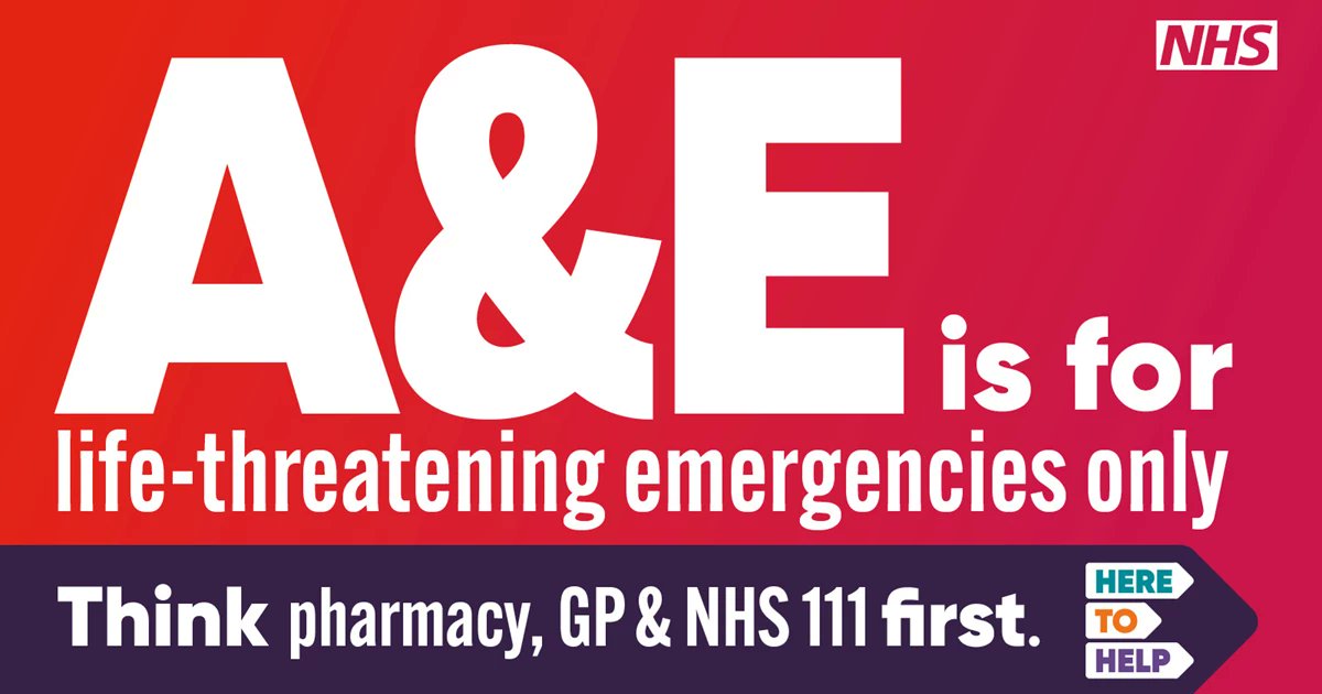 AldermoorS's tweet photo. 🎄🚑 A&amp;E is for emergencies only this Christmas. For non-urgent issues, call NHS 111 or visit your pharmacy. Help us keep emergency services free for those who need them most. #A&amp;E https://t.co/J7ZuyBM9b1