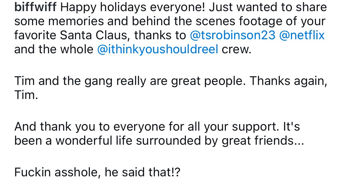 REALBIFFWIFF's tweet image. Merry Christmas Fuckers!
