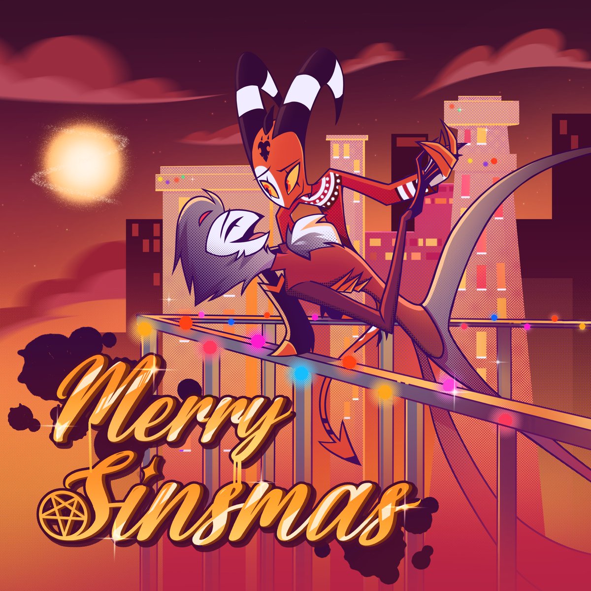 IMPmurderpros's tweet image. Merry Sinsmas!! The full versions of 'A Sinsmas Party (I'll Murder You)' and 'Merry Sinsmas' are now available on music streaming platforms and the Spindlehorse channel!