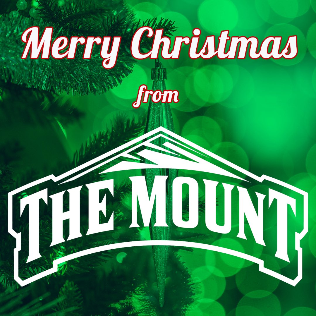 Merry Christmas and a joyous holiday season from all of us at Mount Athletics! 

#GoMount