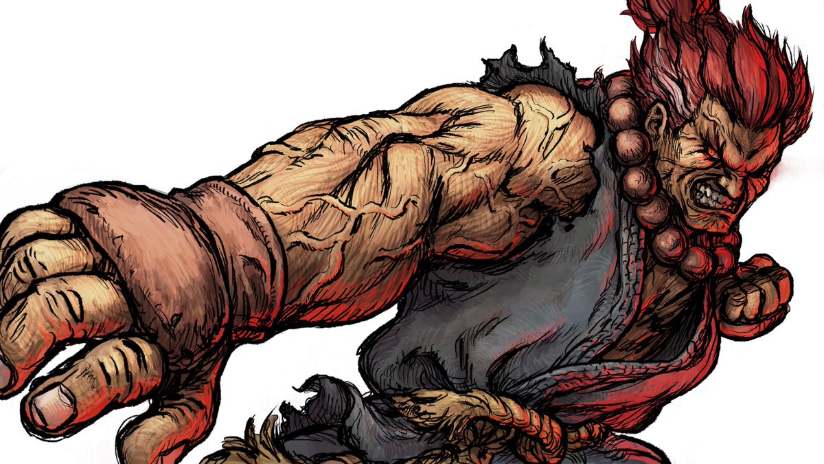 「乱入イラコン用に唯一マジメに描いた豪鬼さん 」|ニクオ🍖のイラスト