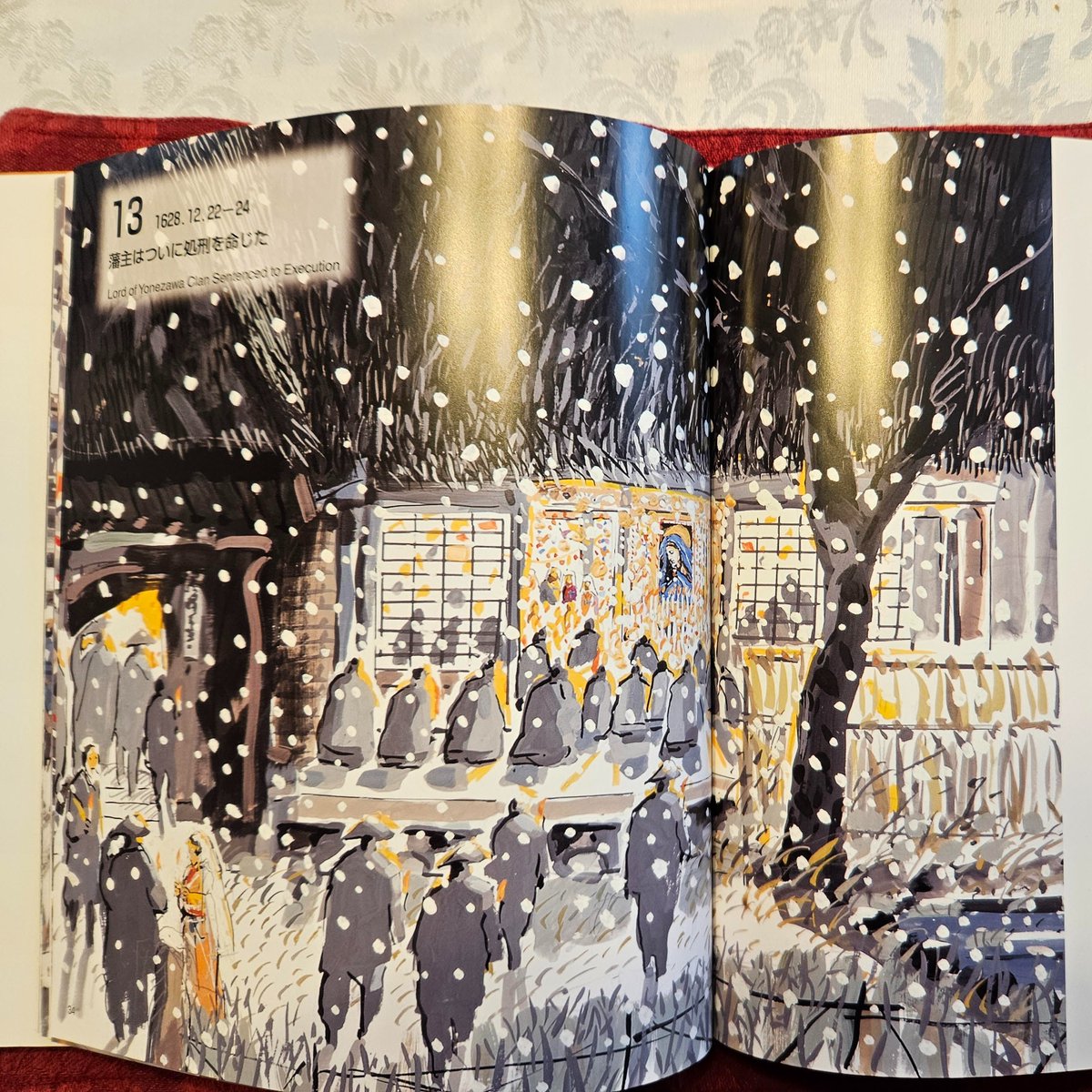 TheChurchInAsia's tweet photo. This painting is bittersweet; it depicts the last Christmas Mass of Pauro Nishibori and the Catholics of Yonezawa prior to their martyrdom. Merry Christmas, and please keep in mind the persecuted Christians who may not be able to celebrate today. https://t.co/gYfsxGEzty