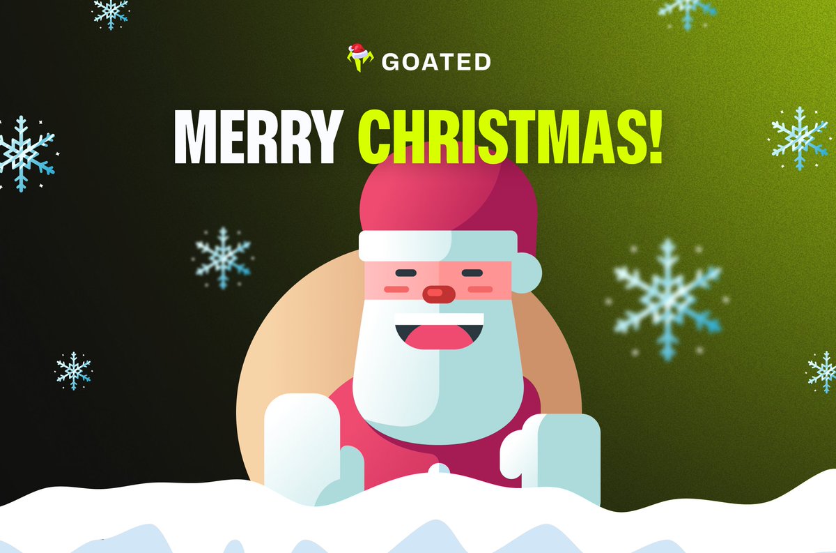 Merry Christmas everyone! ❄️🎅

Make sure you touch some grass and spend time with your loved ones.

Drop your Goated usernames below, Santa is giving away $50 to three lucky winners!