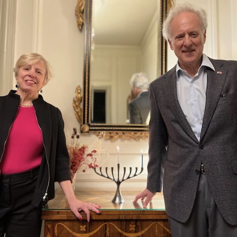 Celebrating the first night of Hanukkah at Rydhave.  Wishing everyone a season of joy and light.