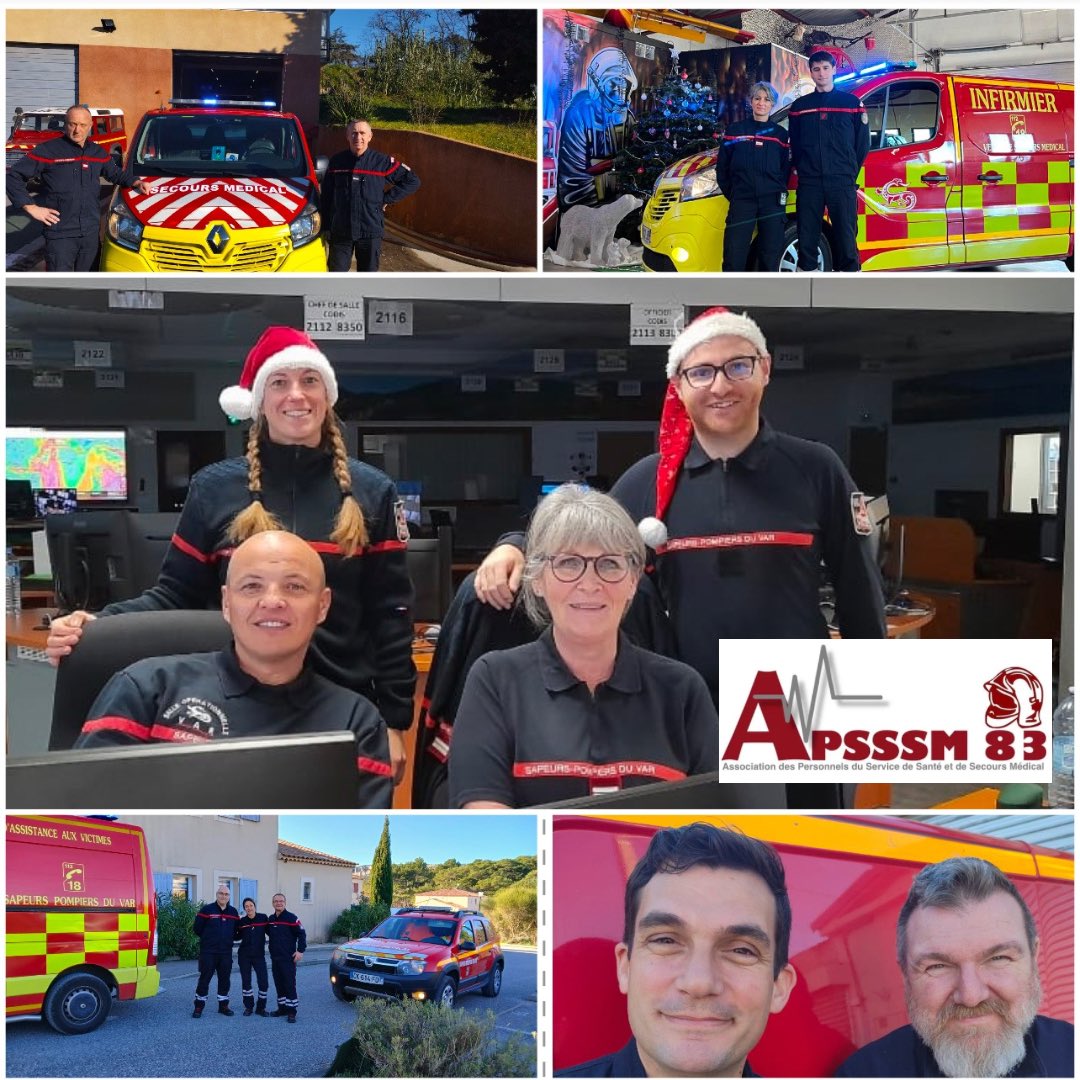 #noel2024 | <a href="/apsssm83/">APSSSM83</a> vous souhaite un joyeux Noël. Une pensée pour nos collègues infirmiers et conducteurs de garde pour cette journée de Noël.