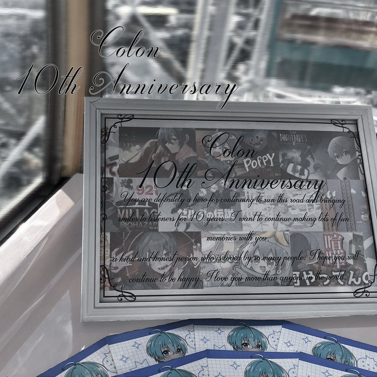 hinaco_COLON's tweet photo. COLON 10th Anniversary ☕️

ころんくんのチャンネルを語る上で欠かせない大好きな動画たちと共にお祝いしました.

ころんくんが届けてくれる動画に毎日救われています
これからも大切な思い出として受け取ることが出来ますように.

#ころんくん活動10周年 #ころんくん ALTもぜひ https://t.co/D6dzxf1Zzw