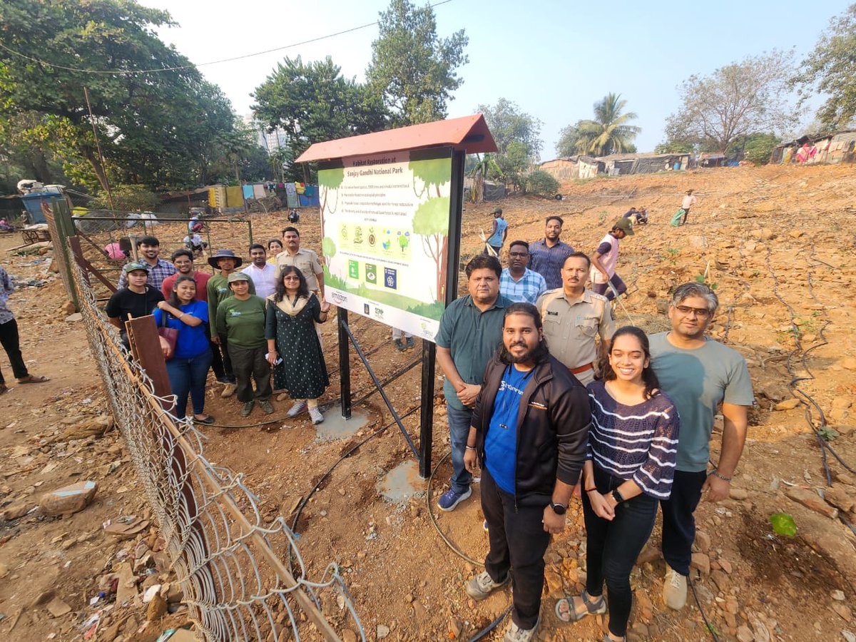 forrest_india's tweet image. A volunteering event was organized on 20th of Dec 2024, where our project partners, Forest department and Volunteers from Amazon joined us on a forestry drive at Malad, Sanjay Gandhi National Park (SGNP), Mumbai.

#FORREST #awsincommunities #mumbai #sgnp #forest  #conservation