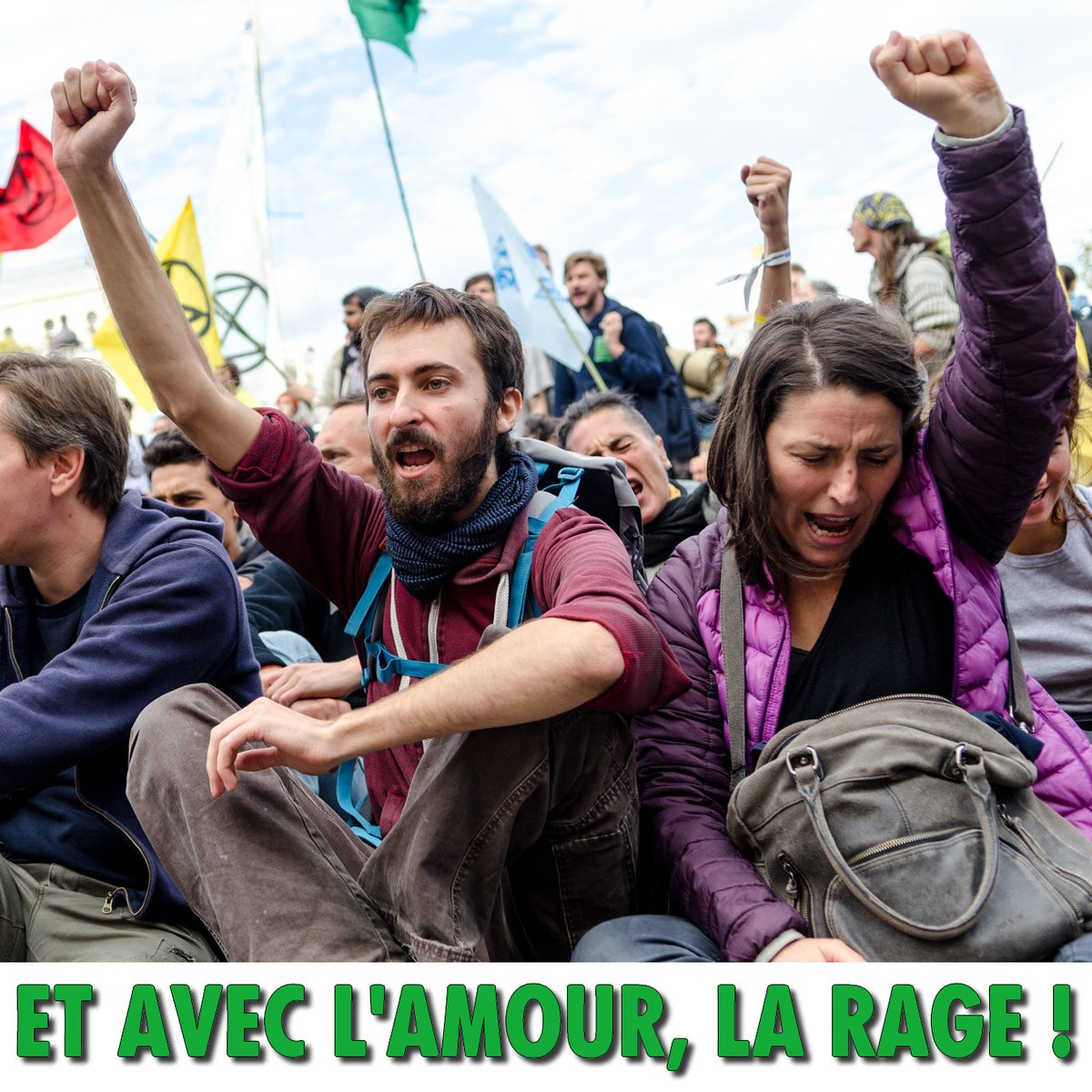 Tout l’amour possible pour toi qui lit ce message, et toutes les pensées   les plus chaleureuses pour celleux &amp; ceux qui souffrent…   🇵🇸🇾🇹🇺🇦🇸🇩🇸🇸  

✊ Rages et luttes reviennent bientôt, en attendant, des activistes qui  s’aiment en photo 😘