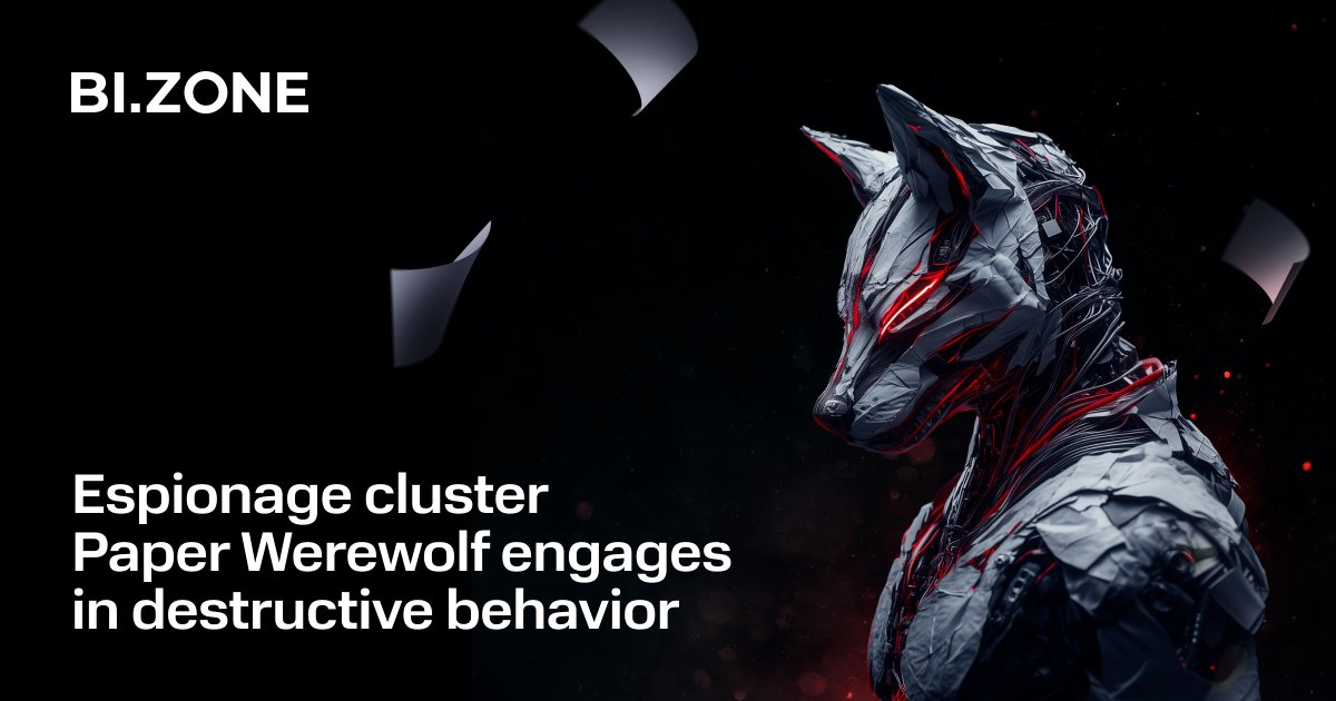 We detected a new activity of the Paper Werewolf cluster, which has attacked Russian organizations since 2022. The offenders use their own malware and can disrupt entire IT infrastructures.
Learn more: bit.ly/3PdOTCO