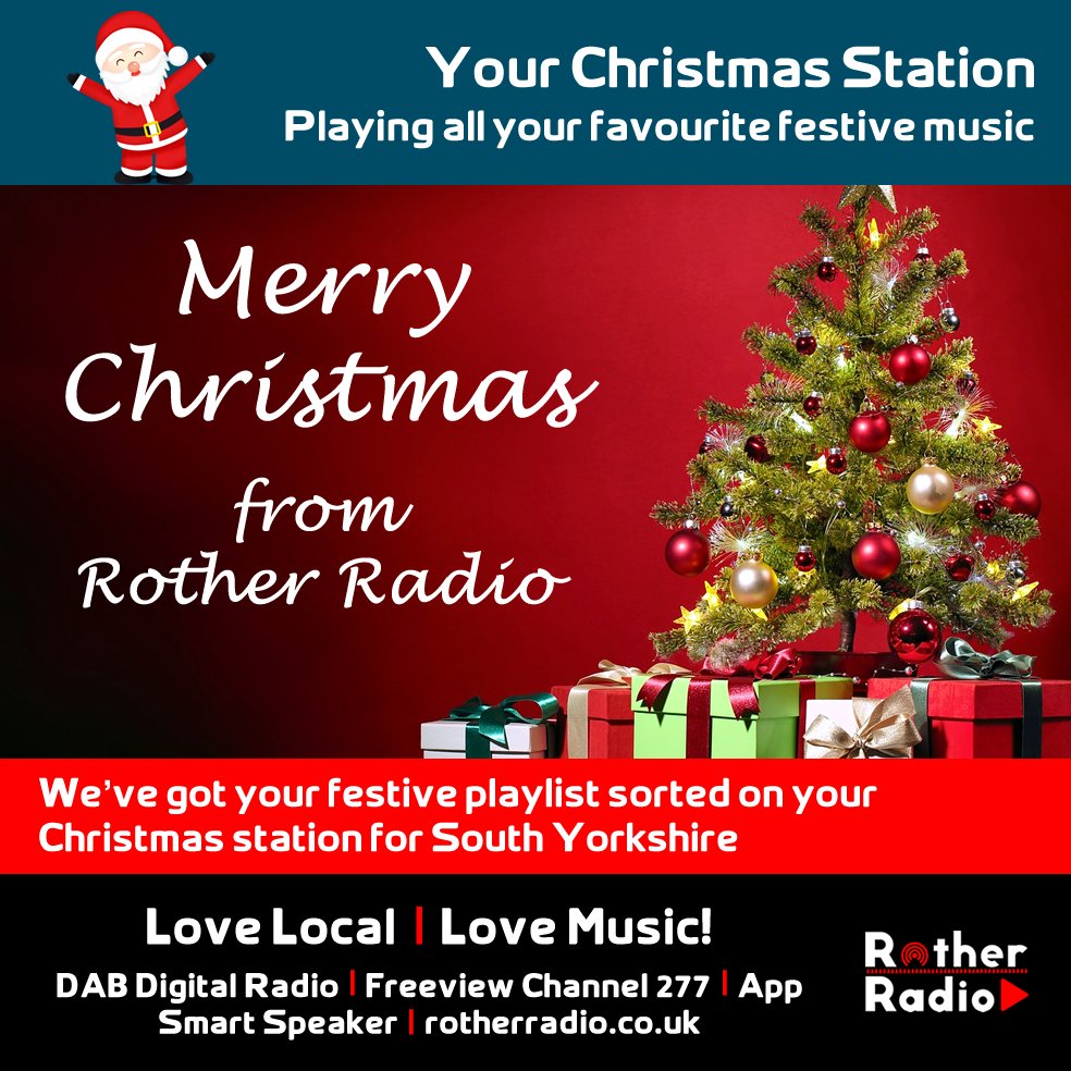 From our place to yours, we would like to wish you all a very Happy Christmas, we hope you have a lovely day.  🎄🎅

DAB 📻 | Online 🌐 | Smart Speaker 🔊 | App 📱 | Freeview Ch 277 📺

#rotherham #sheffield #doncaster