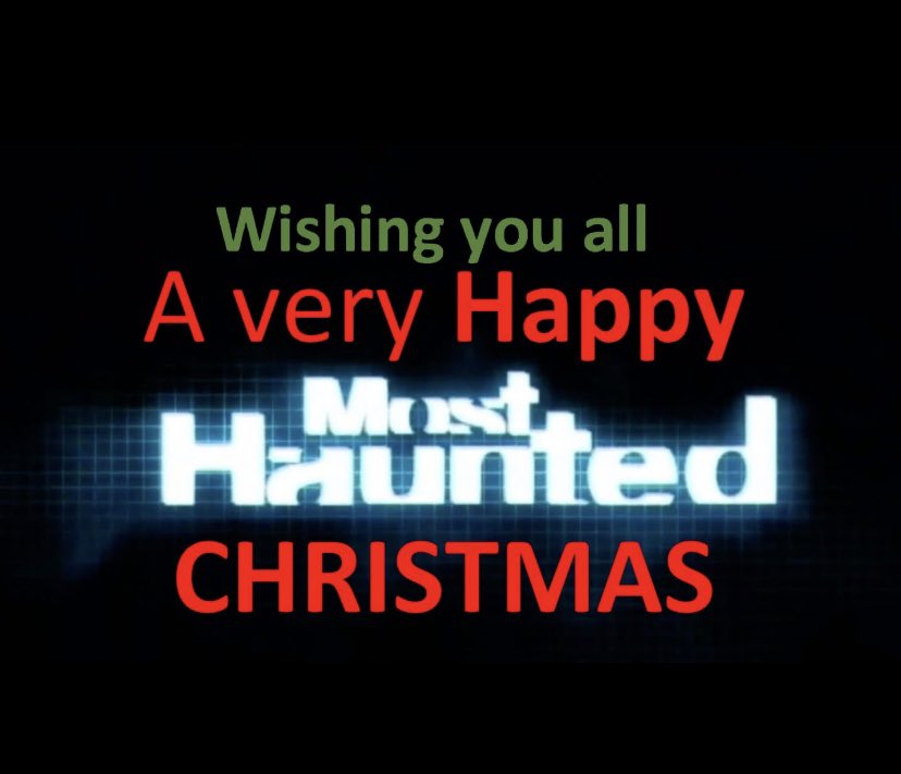 Just wanted to wish you all a Very Happy Christmas, wherever you are, whatever you are doing the whole Most Haunted team wish you peace, love and happiness. Have a wonderful day. Sending you all love x #christmas #peace