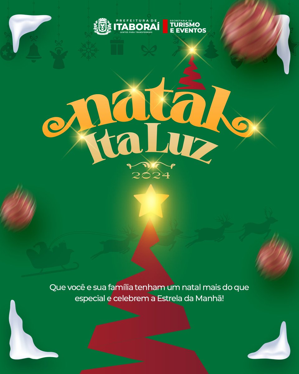 Dia de celebrar com quem amamos e prezamos. Que seja um Natal cheio de paz, esperança e fé, iluminando os outros dias do ano com a verdadeira luz que transforma e guia nossas vidas! 🎄🌟

Desejamos um Feliz Natal a todos! 🙏