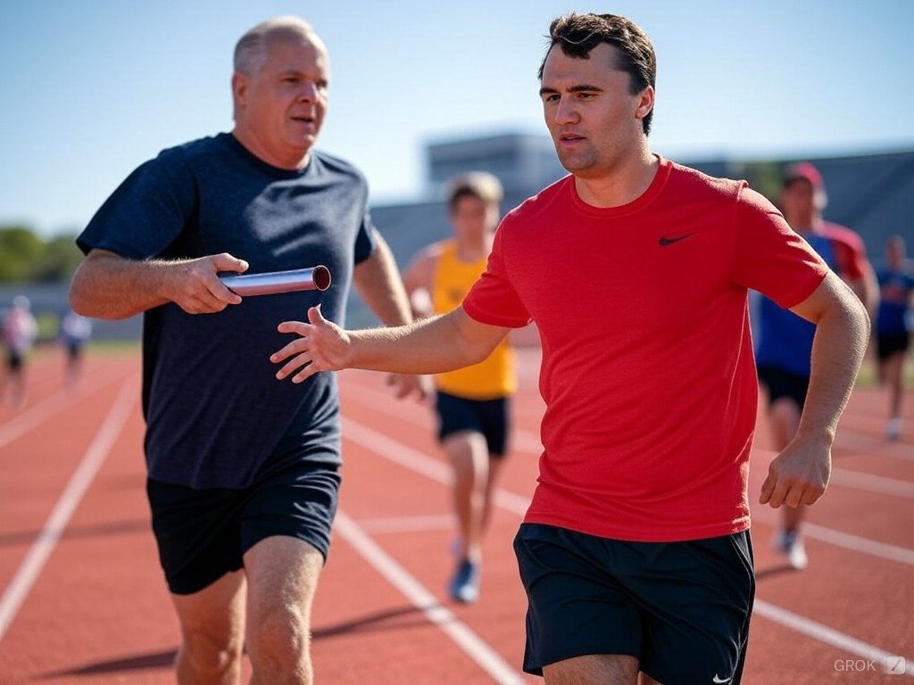 ProfSpirit's tweet image. @charliekirk11  Rush Limbaugh’s influence lives on as Charlie Kirk carries the mantle. A new generation steps up to continue the fight for conservative values. #ConservativeMovement #RushLimbaugh #CharlieKirk