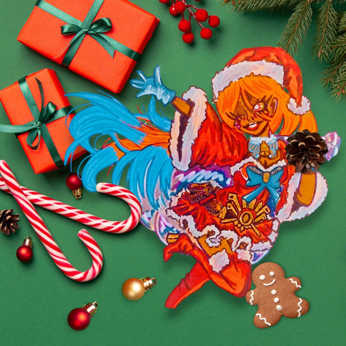 Theskelyart's tweet photo. The @Amaterasu_Trad team with you a merry christmas !! 🎅🎄🎁 #amaterasu #ChristmasDay #Christmasgifts https://t.co/WOAXZ1bSob
