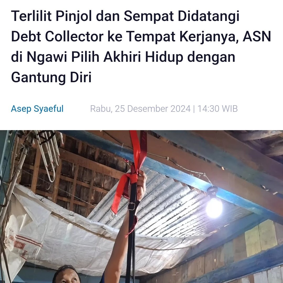 mrtweepsID's tweet photo. PINJOL BIADABBBB!!!! 
LAGI-LAGI KASUS BUNDIR KARENA PINJOL!!!!!!!!!! 

@prabowo @Gerindra 
Yth Pak Prabowo
Min Dra.. 

Tolong stop pinjol, ga kuat kami lihat rakyat menderita karena pinjol, akhirnya bundir! 

@ojkindonesia baca!!! 
BUBARKAN AFPI!!!!! 
DC Pinjol BIADAB!!!! https://t.co/I7Zq8AEHTN