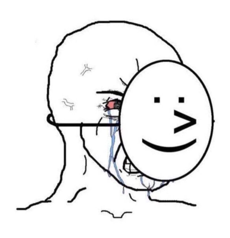 soljeets's tweet photo. When you sold your meme at 1x, but Angels riding it to 100x…
Jeeter be like: Smile through the pain 👇 

#SOLJeets #EmojiFi #memecoinsol #Solana https://t.co/hzRn5Jdbe1