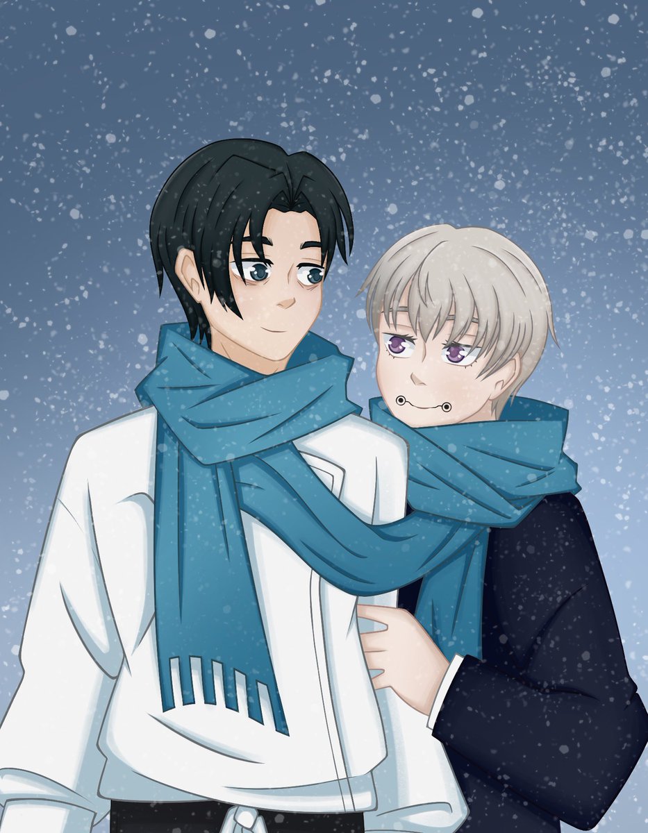 merry #inuokko / #ottoge christmas ❄️🤍 

#乙棘 #呪術廻戦