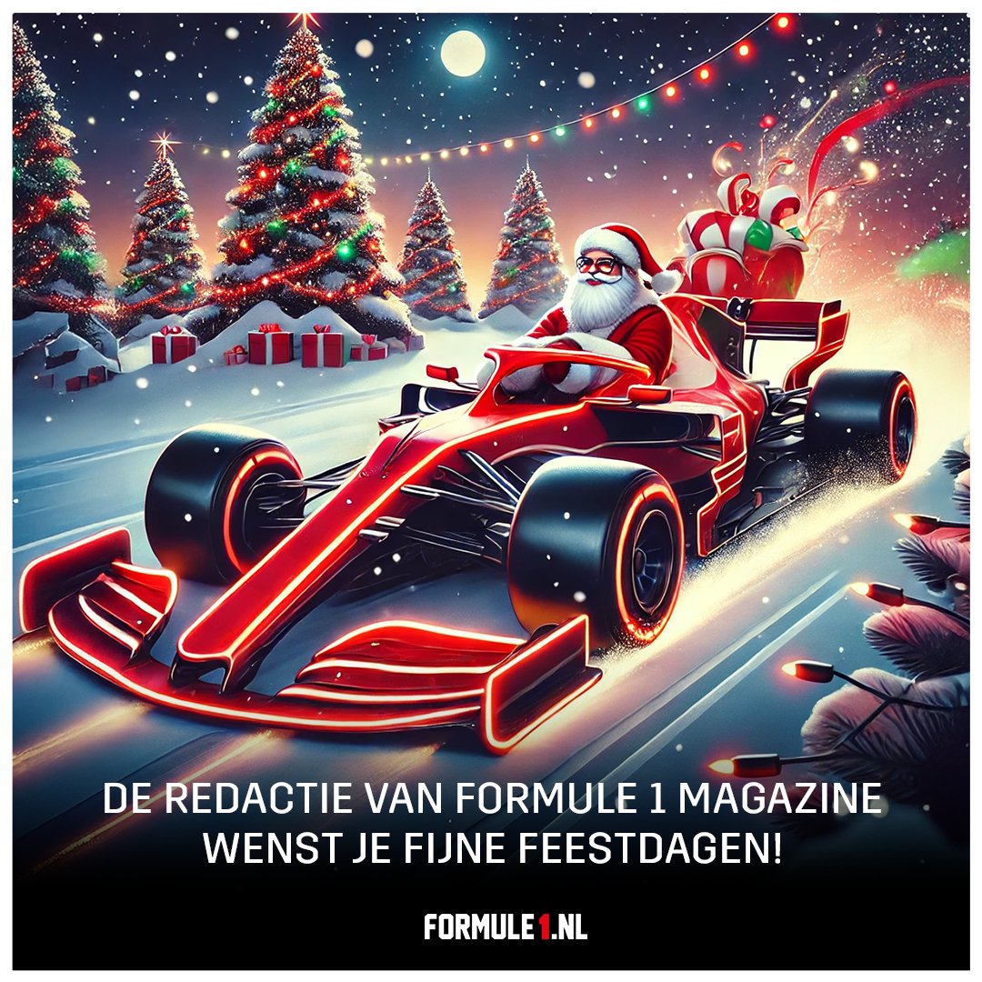 We wensen jullie namens FORMULE 1 Magazine allemaal fijne feestdagen! 🎄🎇🥂