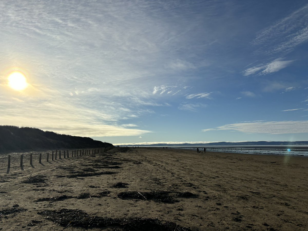 #ChristmasDay on Berrow Beach, Somerset #MerryChristmas