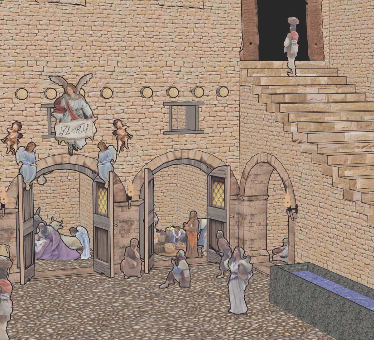 SketchUp Diffusion integrates Generative AI technology into the SketchUp you know and love to help accelerate the creation of compelling visuals whenever you need them.⁠
⁠
Christmas Nativity Scene generated though SketchUp Diffusion🌠