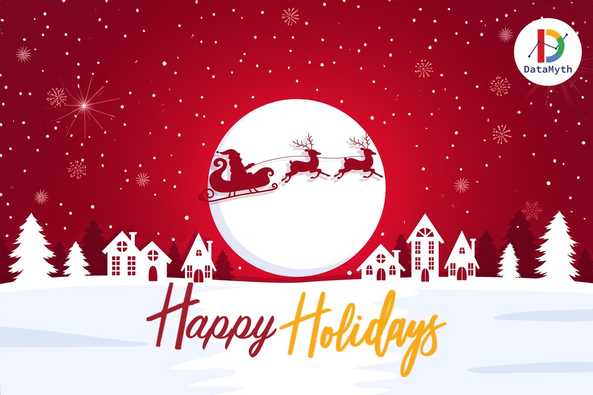 data_myth's tweet image. Wish you all a Happy Holidays from team DataMyth.