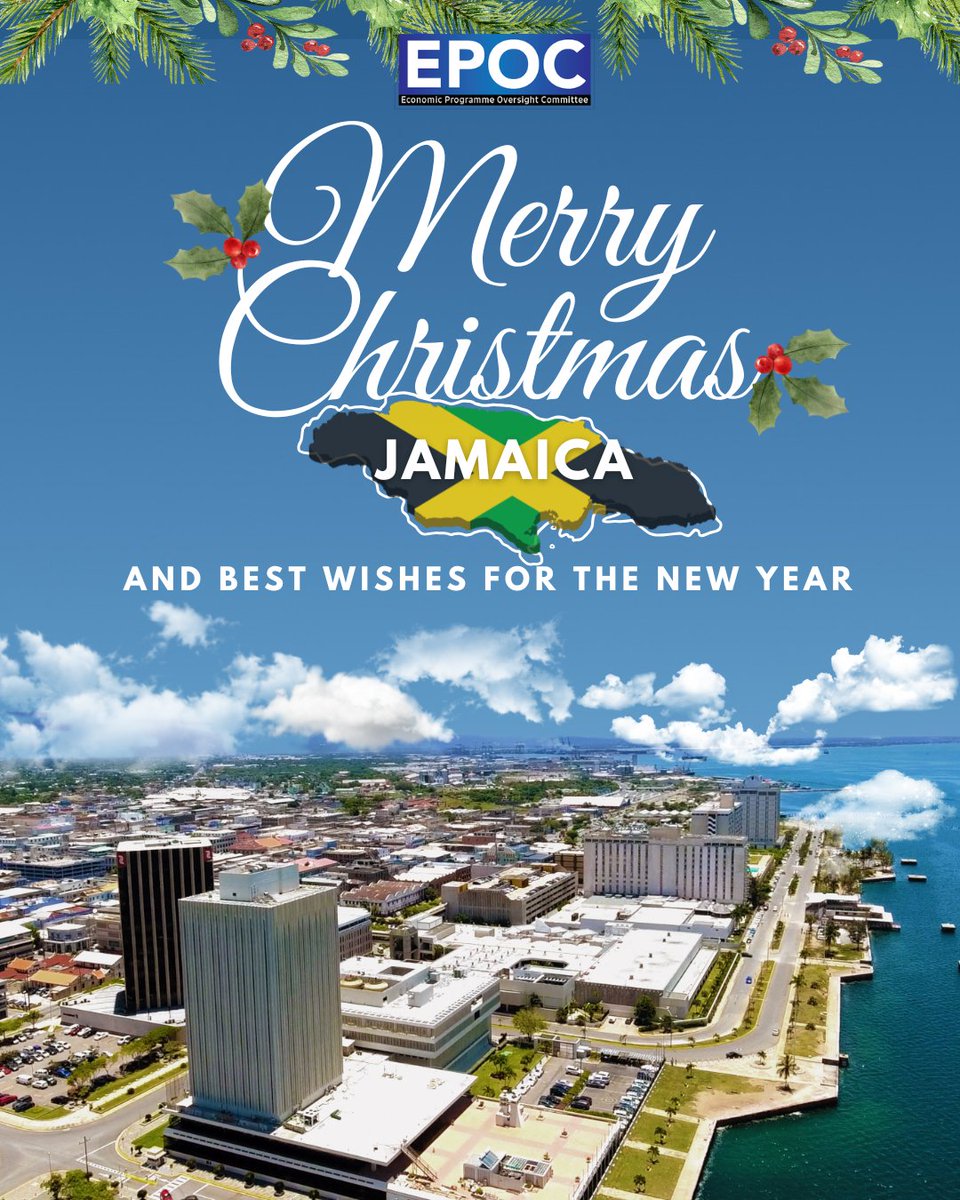 Season’s Greetings from EPOC! Wishing you a festive season filled with the rich traditions that make a Jamaican Christmas special. 🎄 Best wishes for the New Year!
