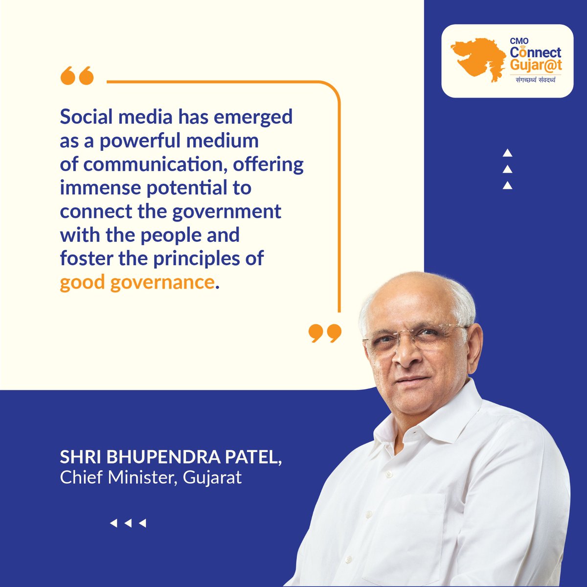 DLO NAVSARI (@dlonavsari) on Twitter photo Social media has emerged as a powerful medium of communication, offering immense potential to connect the government with the people and foster the principles of good governance.
-CM Shri Bhupendra Patel ji.
#ConnectGujarat
<a href="/CMOGuj/">CMO Gujarat</a> <a href="/CollectorNav/">Collector & DM Navsari</a> <a href="/DdoNavsari/">DDO Navsari</a> <a href="/InfoNavsariGoG/">Info Navsari GoG</a> Social media has emerged as a powerful medium of communication, offering immense potential to connect the government with the people and foster the principles of good governance.
-CM Shri Bhupendra Patel ji.
#ConnectGujarat
<a href="/CMOGuj/">CMO Gujarat</a> <a href="/CollectorNav/">Collector & DM Navsari</a> <a href="/DdoNavsari/">DDO Navsari</a> <a href="/InfoNavsariGoG/">Info Navsari GoG</a>