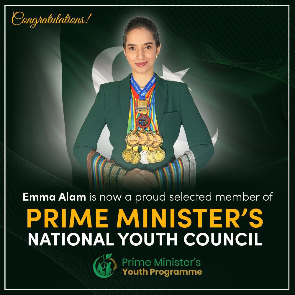We are proud to share that our student, <a href="/EmmAlamChampion/">Emma Alam</a>, has been selected as one of the esteemed members of the Prime Minister’s #NationalYouthCouncil <a href="/nycpak/">National Youth Council</a>. Emma will play a key role in advocating for and contributing to youth policy-making for the future of Pakistan.