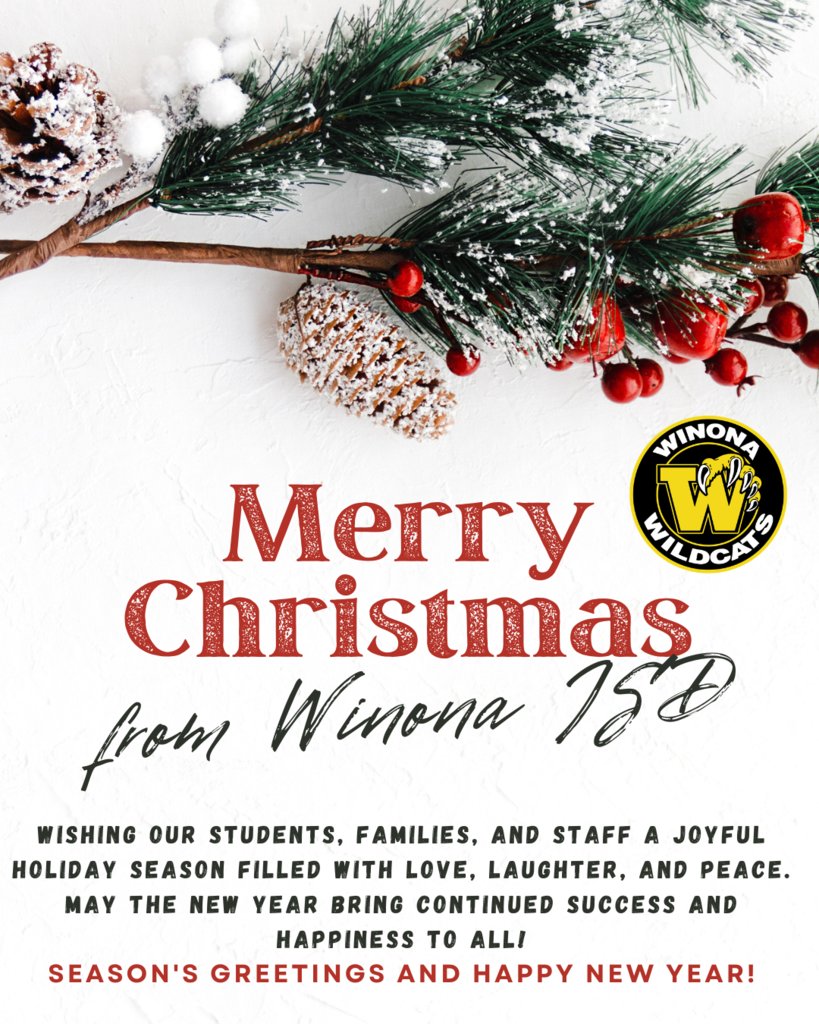 Wishing our students, families, and staff a joyful holiday season filled with love, laughter, and peace. May the new year bring continued success and happiness to all!

Season's Greetings and Happy New Year!