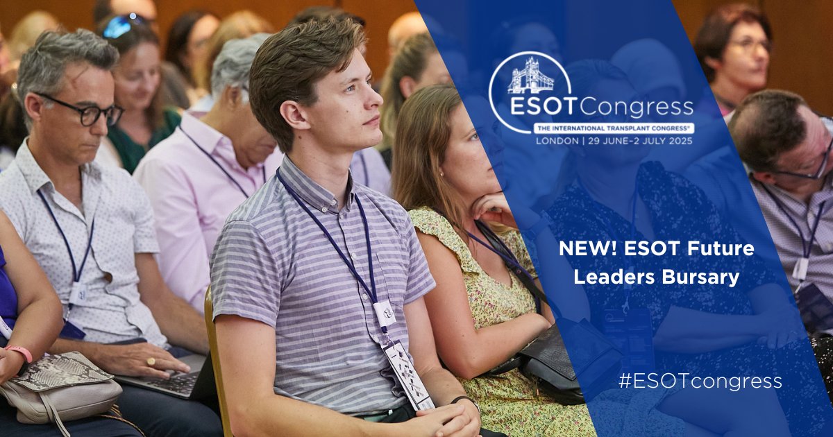 Introducing the new ESOT Future Leaders Bursary at the #ESOTcongress 2025 ✨

Find out more: esotcongress.org/bursaries
ABSTRACT SUBMISSION DEADLINE 🗓️ 14 January