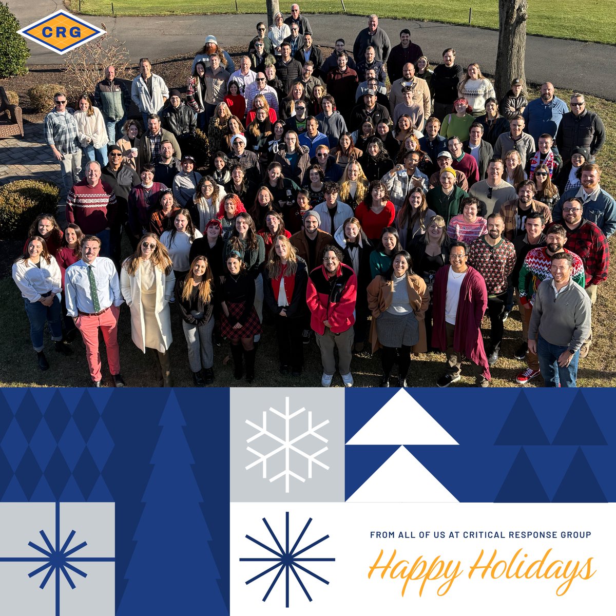 Teamcrgplans's tweet photo. As the year comes to a close, we reflect on the accomplishments made possible by the trust and collaboration of our team, partners, and clients. Your unwavering support drives us forward.

From all of us at Critical Response Group, we wish you a joyful holiday season and a bri... https://t.co/clAvEVu1f6