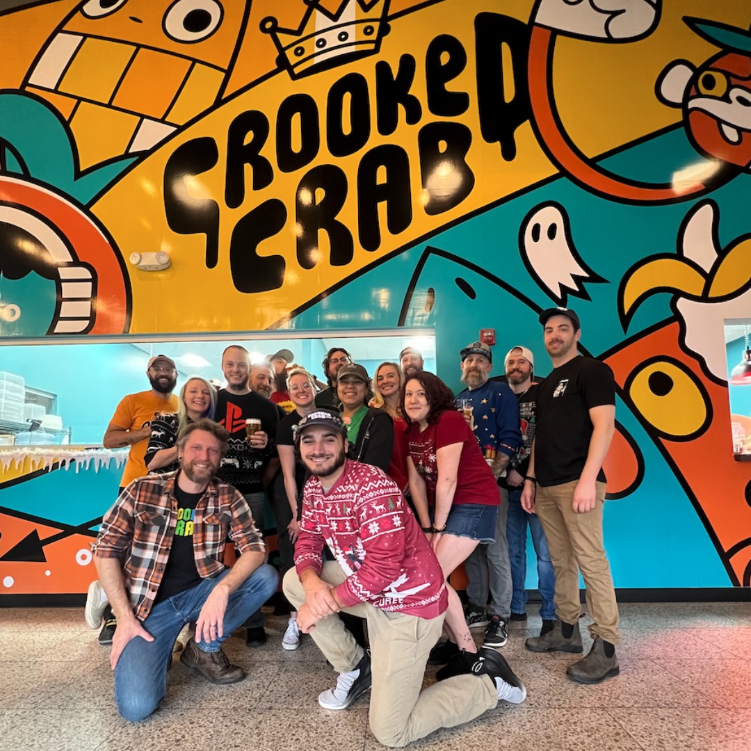 Wishing you a holly jolly Christmas, Crab Fam! We’re closed today to deck the halls and enjoy the holiday—but we’ll see you tomorrow at noon for more festive fun 🍻🎄 #getcrooked #mdbeer #drinklocal