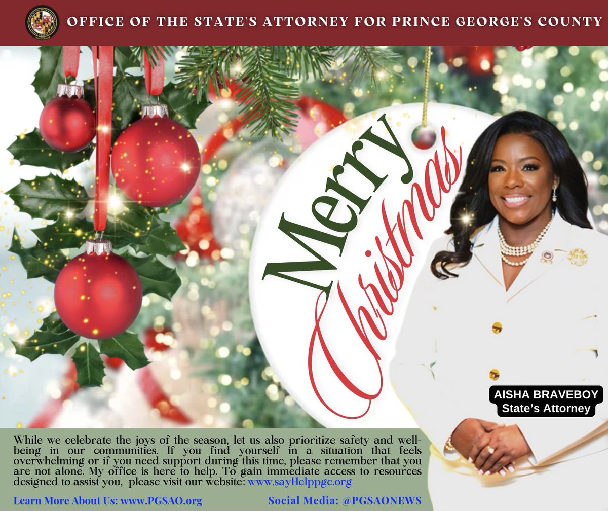 braveboy4cex's tweet photo. Let’s foster a spirit of hope and harmony for an even better Prince George’s County where everyone wins.

As always, our office is here to help. If you or someone you know needs access to resources, please visit https://t.co/kvA0kcpMcd

#MerryChristmas https://t.co/LhWQ3mWt68