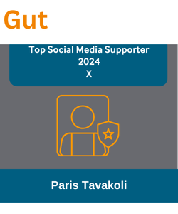 Gut_BMJ's tweet photo. #TopGUTSocialMediaSupporter2024 on @X is @TavakoliParis
Thank you Paris for all your support from @emadelomar and all #TeamGUT https://t.co/YoIpqLRFvW