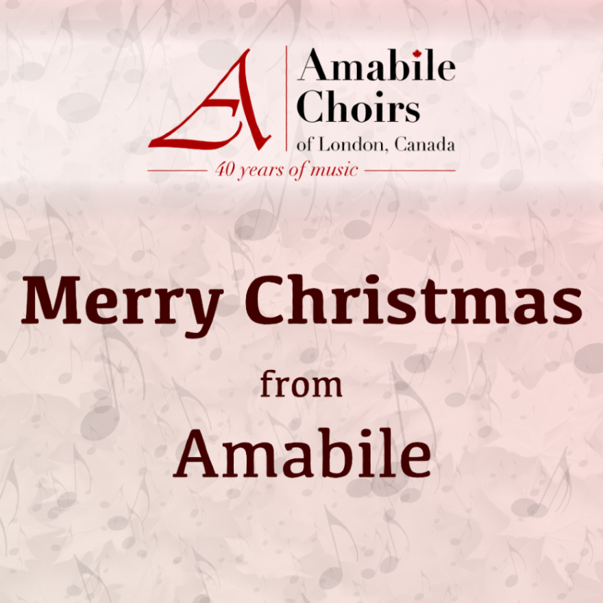 Amabile wishes everyone peace and happiness today and throughout this holiday season.

For those who celebrate, we wish you a very merry Christmas, and we wish a day of joy, laughter, and song to absolutely everyone!