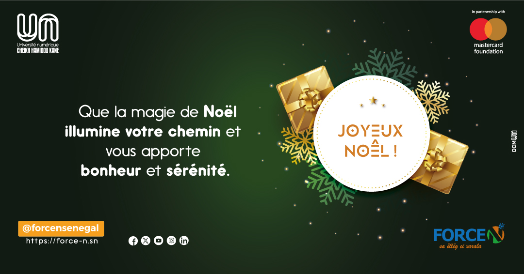 [#NOËL2024]

<a href="/forcensenegal/">Force-N Sénégal</a> et l'ensemble du personnel vous souhaitent une excellente fête de #Noël.🎄

Que cette journée soit remplie de joie, de paix, et de précieux moments en famille ou entre amis.🙏

#forcen #kebetu
