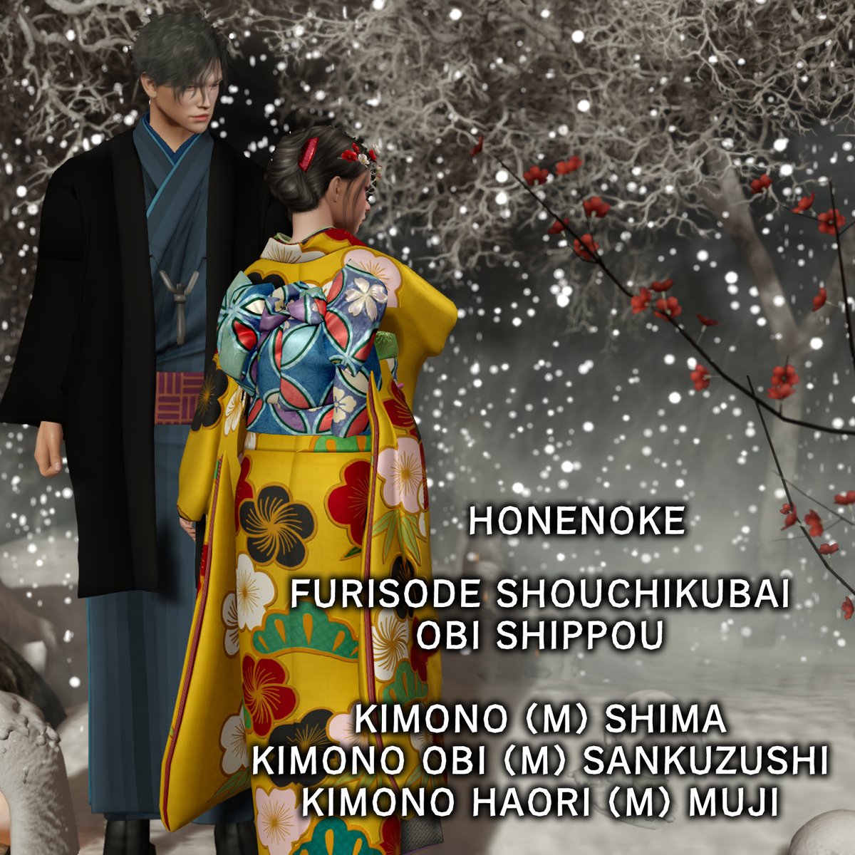 #SecondLife #ほねのけ #Japonica #HONENOKE
さて、あと3時間弱で始まります、Japonica最終回。
今回のほねのけの目玉は振り袖です。帯も着物も古典寄り。イベント終わりでバラ販売しますが、会期中はJaponica限定でフルセット販売です。リプにフリッカつなげます。