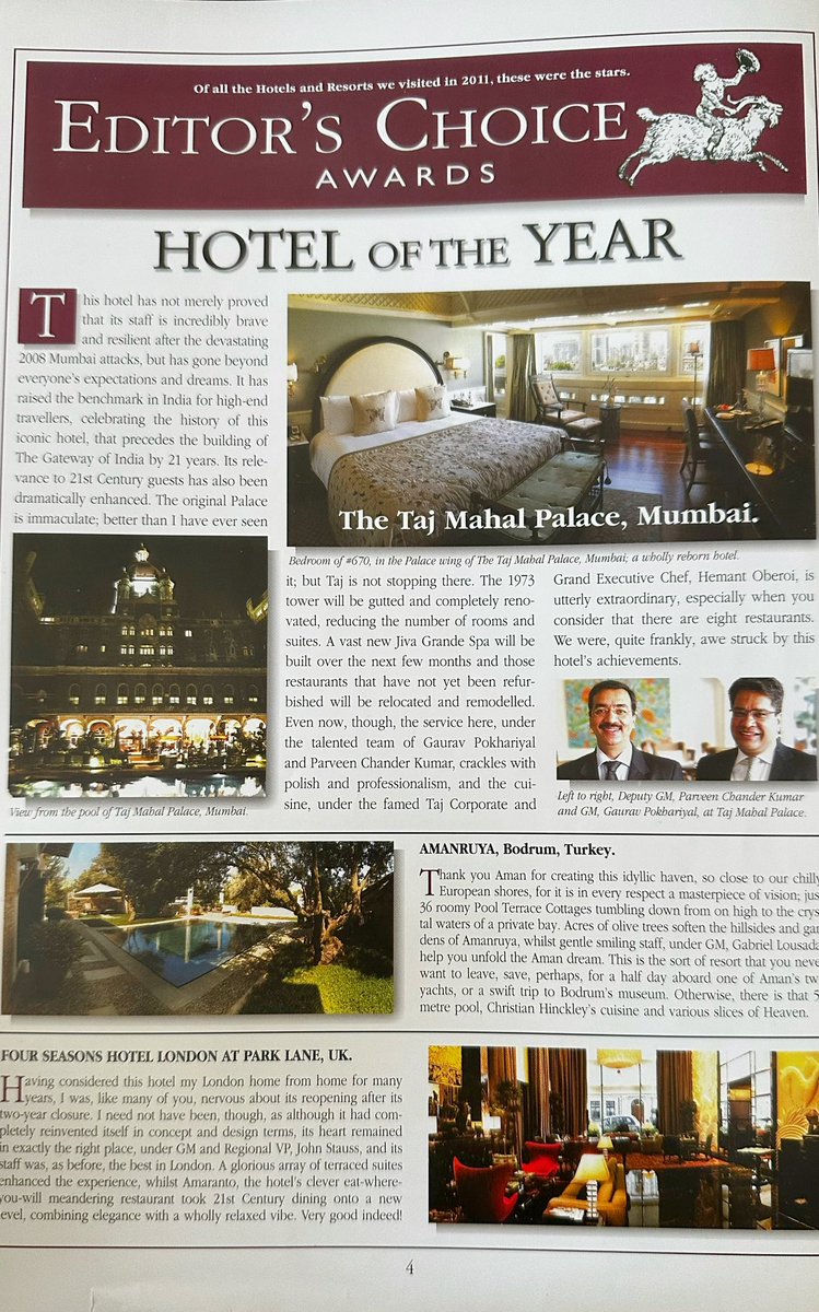 gallivanters's tweet image. Over the years, our Editor’s Choice Awards have celebrated excellence in luxury hospitality, with winners including outstanding properties like @OberoiHotels , @Amanresorts and @MO_HOTELS . #LuxuryTravel #HotelAwards #LuxuryHotels