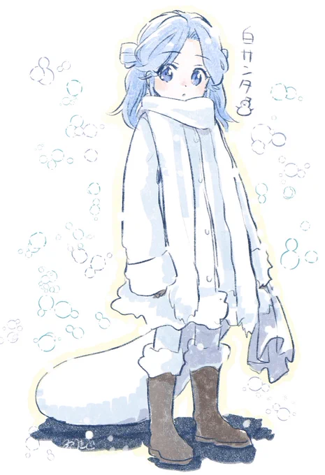 ファンタジーな見た目にする気満々で描いてたからいけるかなって思った白サンタ 