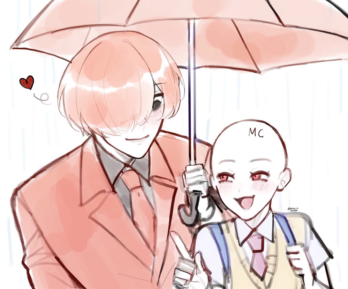otrvv_5's tweet photo. (HS! Au)Rainy Day ☔️ 

#文字化化 #Homicipher #mrscarletella https://t.co/kQjQzsec6x