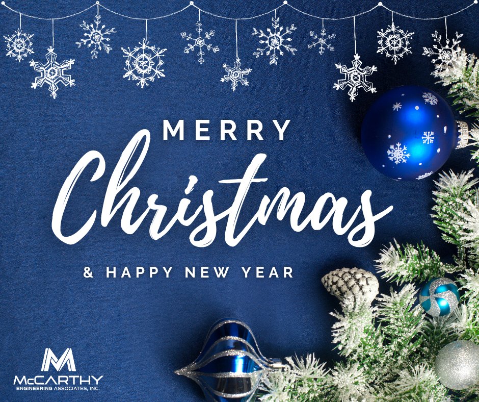 McCarthyEng's tweet photo. 🎄Wishing all our partners, clients, and friends a Merry Christmas and a Happy New Year! Here's to a season of joy and a 2025 filled with new opportunities! 🌟 #HappyHolidays #McCarthyEngineering https://t.co/lPElB3tXy9