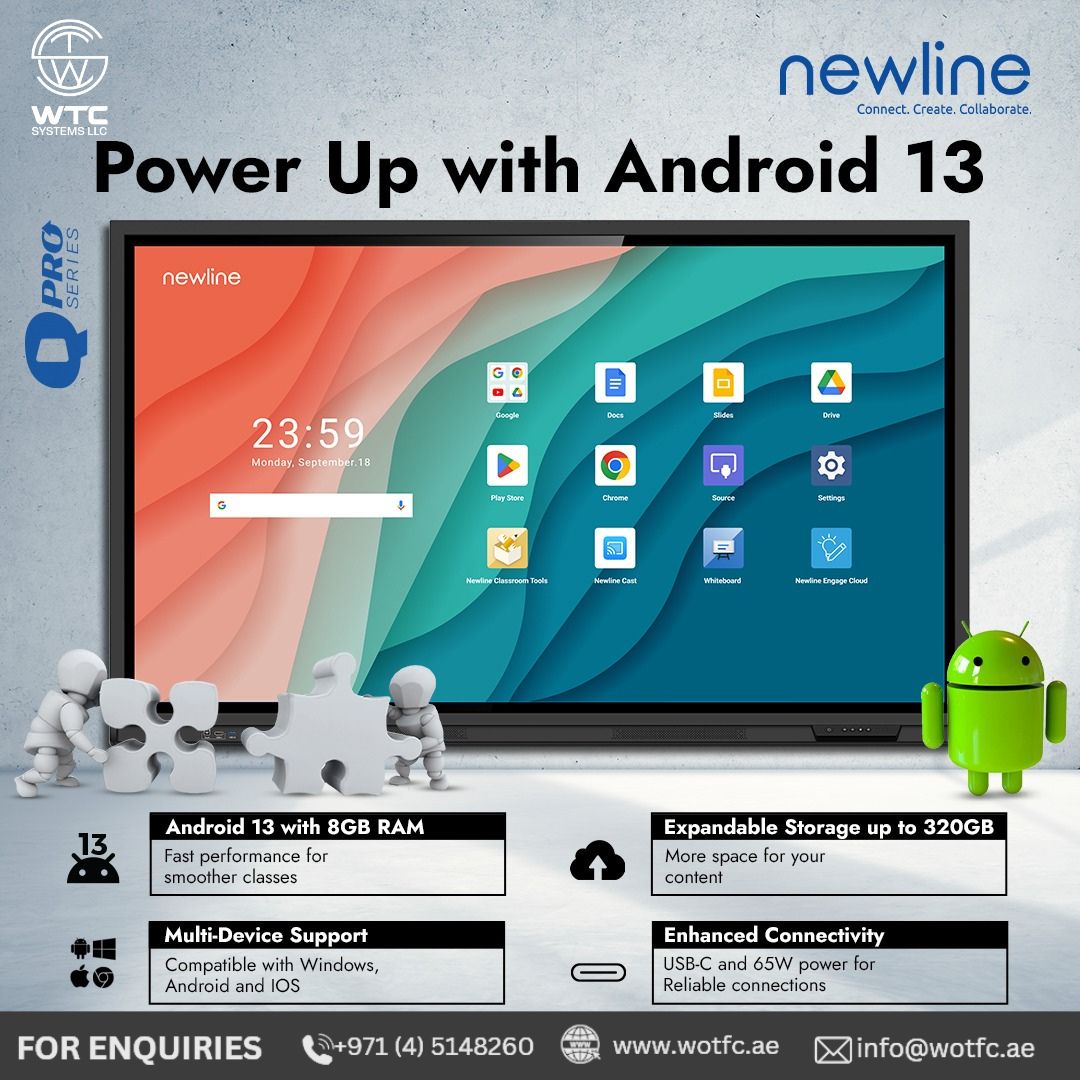 WTC_SYSTEMS_LLC's tweet image. NEWLINE QPRO

Certified with Embedded Digital License Authentication, it ensures the highest standards for enterprise and education.

Call Us: +97145148260
Mail Id: info@wotfc.ae
wotfc.ae

#WOTFC #WTC #WTCSystem #NewlineQPRO #EDLA #InteractiveDisplays #4KTechnology