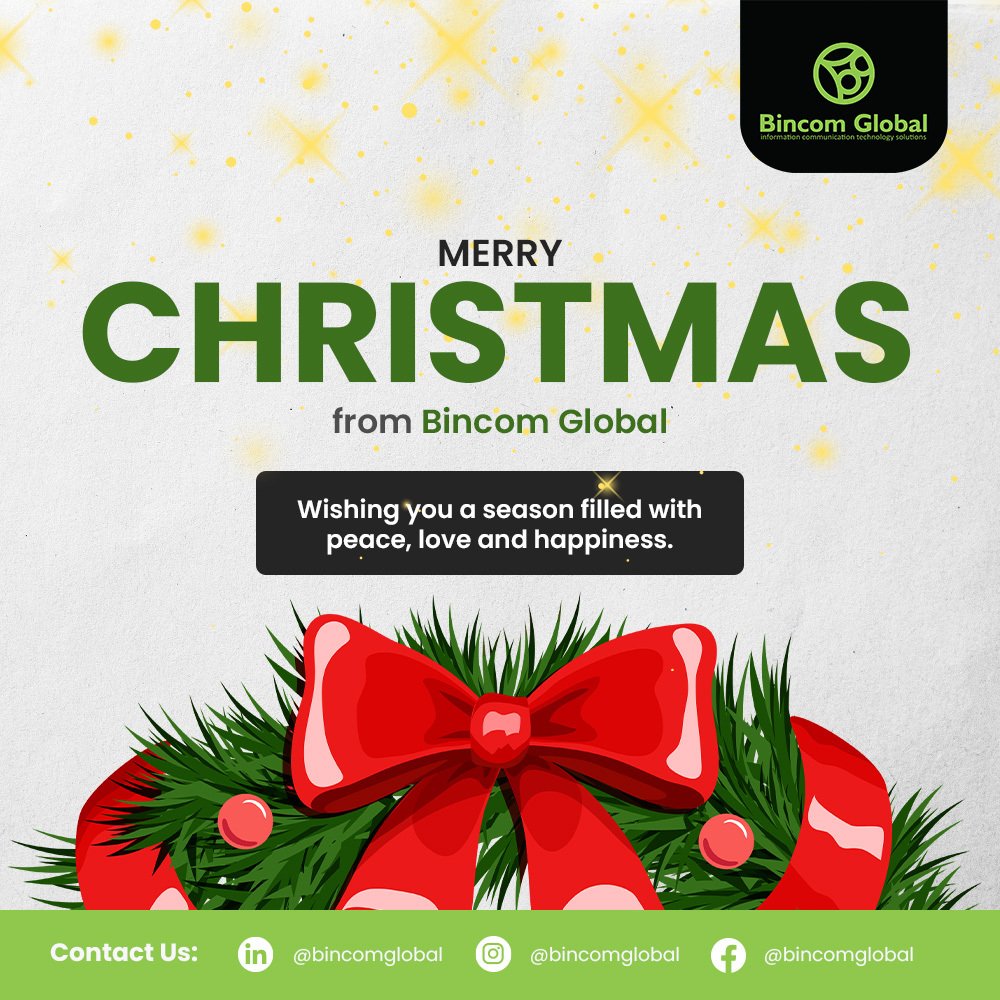 bincomict's tweet image. May your Christmas be filled with laughter, love, and cherished memories. Happy Holidays from Bincom Global!

#ChristmasGreetings #HolidaySeason #BincomGlobal #Christmas #HappyHolidays #MerryChristmas #ChristmasDay #ChristmasTime #ChristmasMemories #HolidaySeason