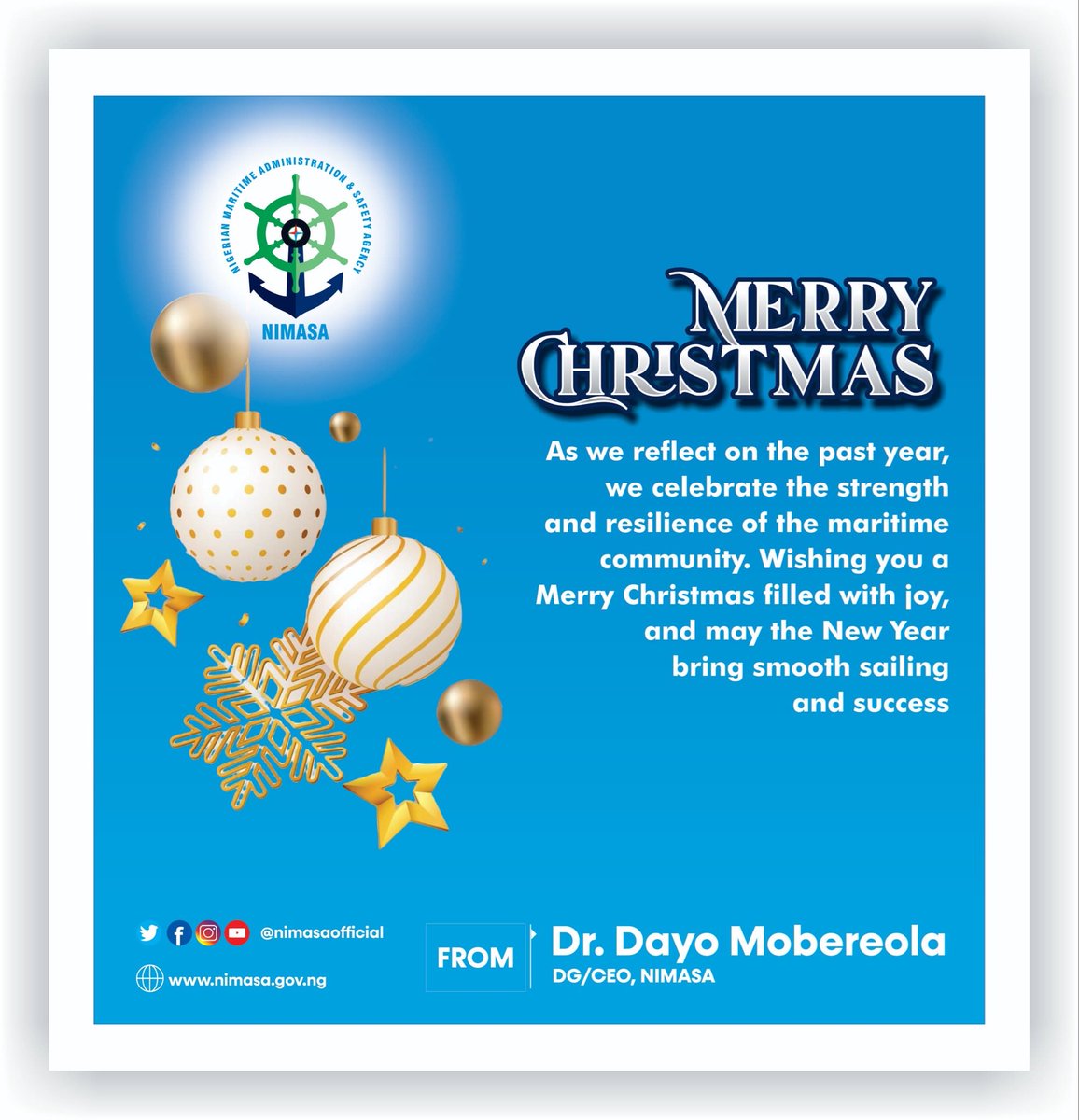 This is to wishing you all a merry Christmas and a prosperous 2025